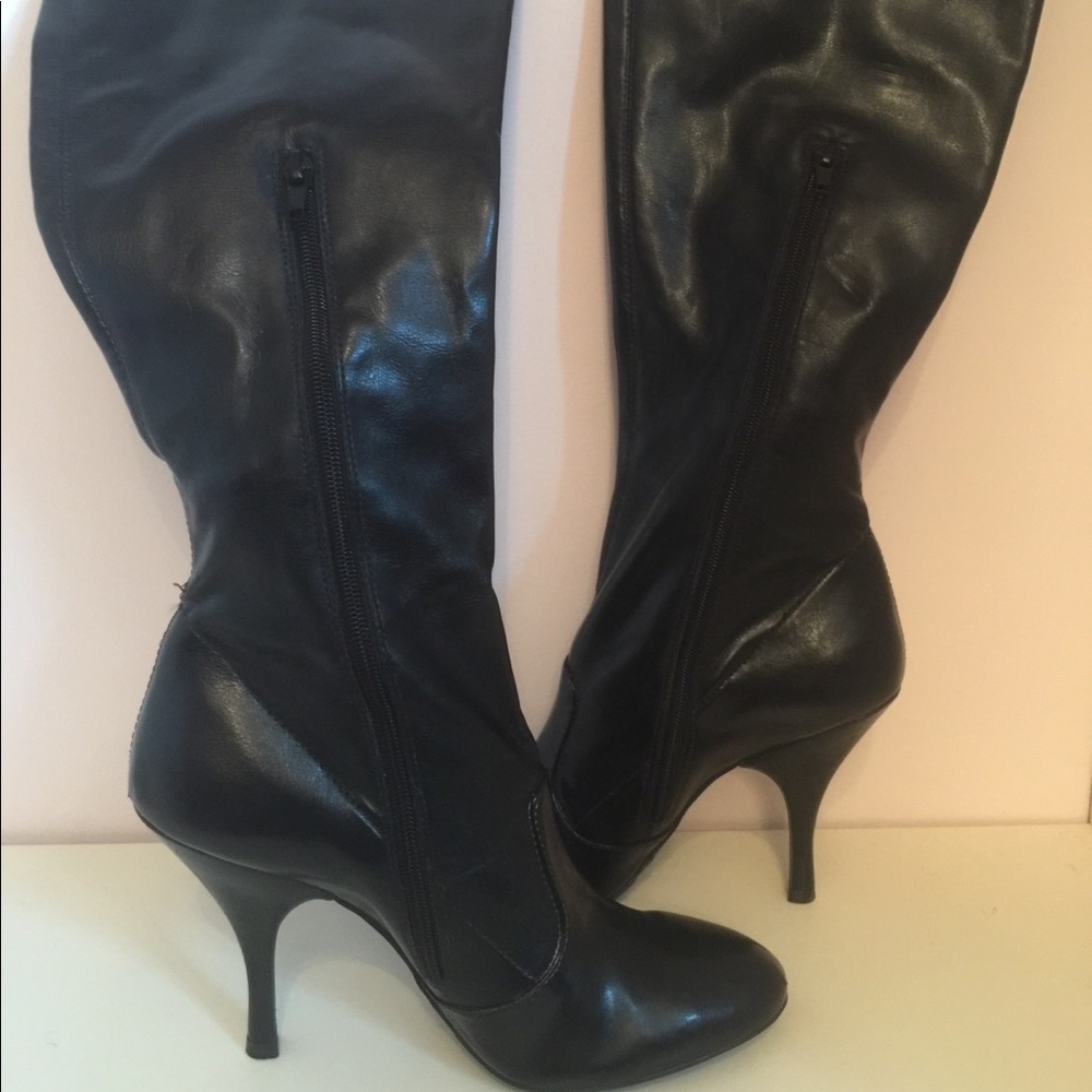 BCBGirls Black Below The Knee Boots 8.5